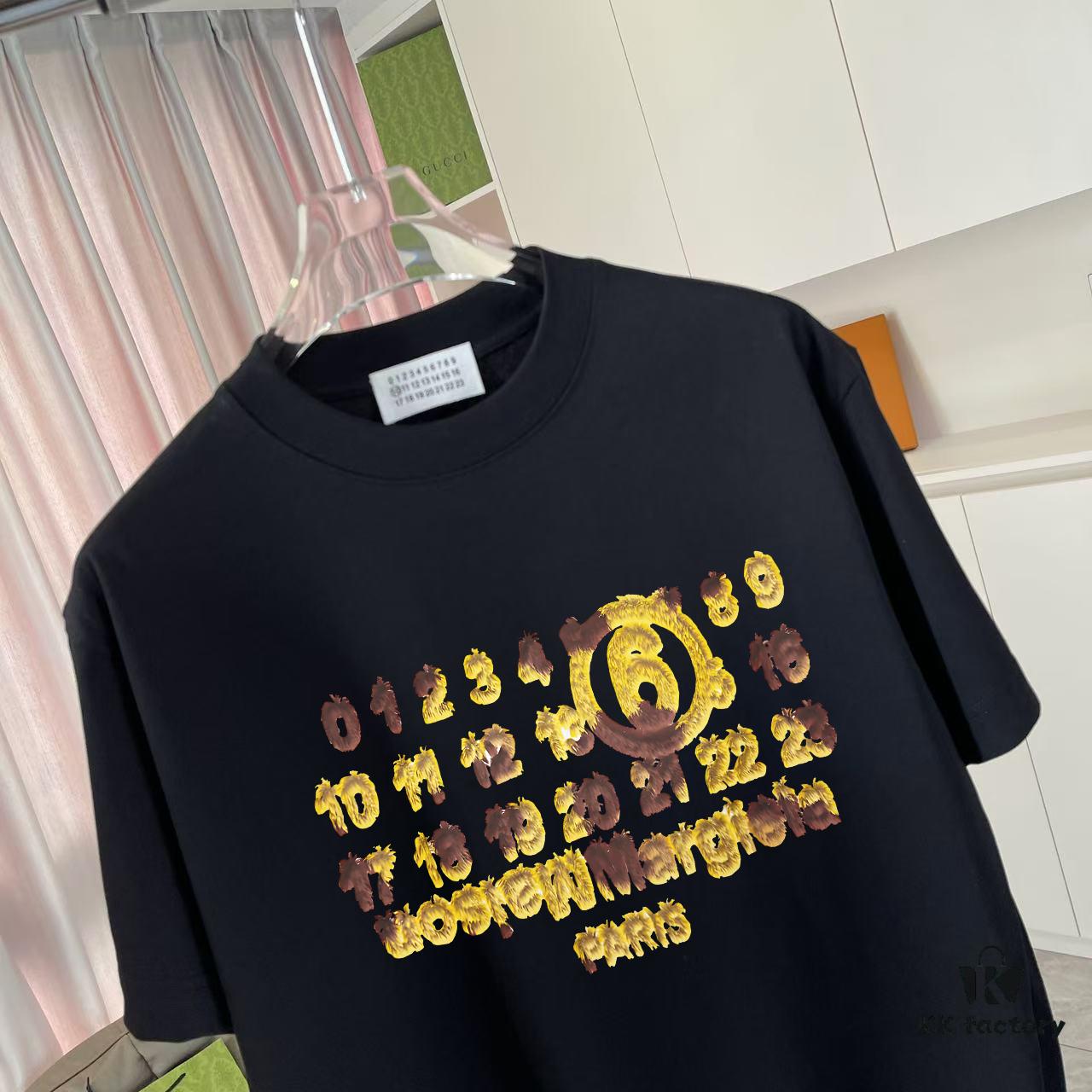 MM6 Maison Margiela 2025 Summer New Arrival Personalized Logo Print Custom Fabric 300g Short Sleeve T-Shirt Unisex