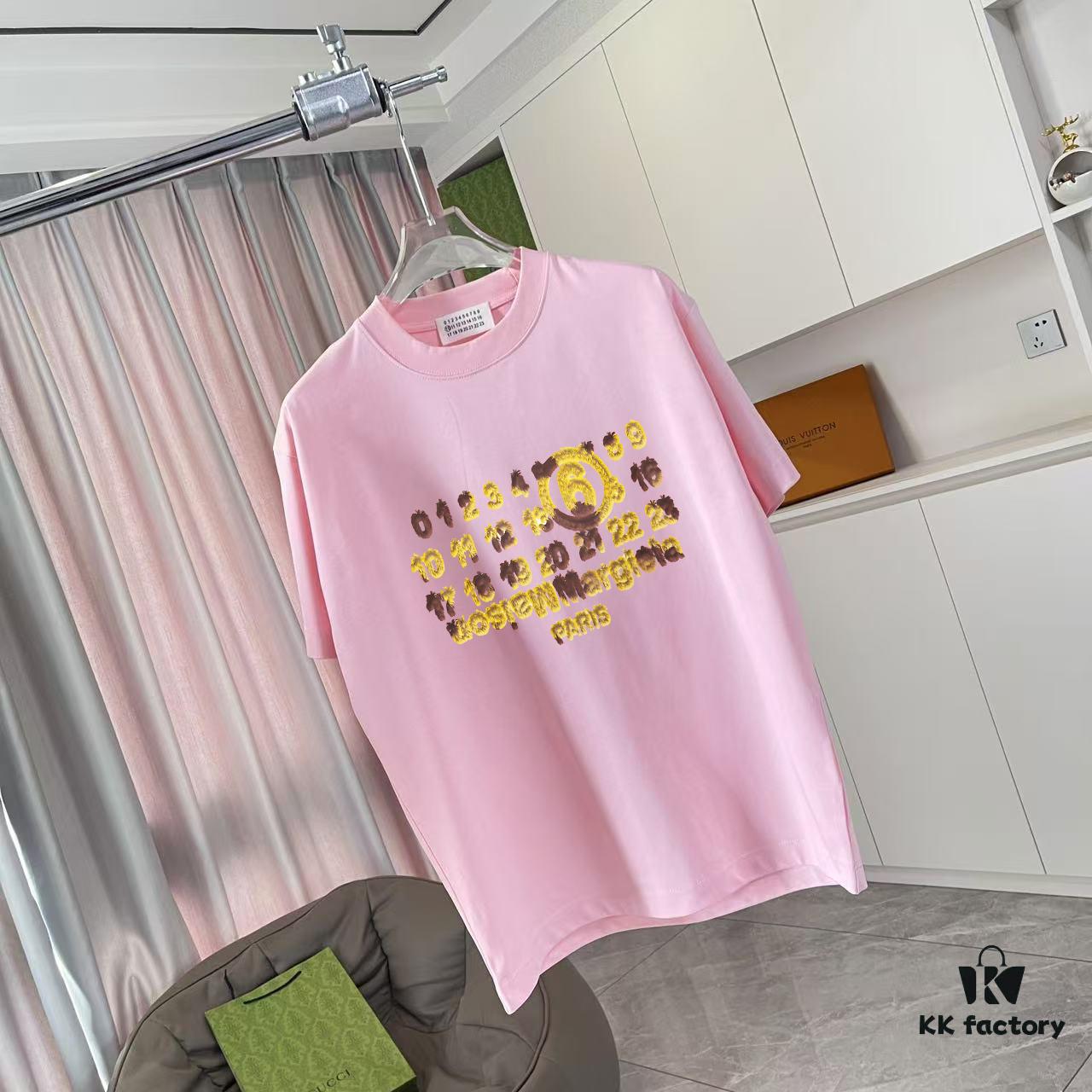 MM6 Maison Margiela 2025 Summer New Arrival Individual Logo Print Custom Fabric 300g Short Sleeve T-Shirt Unisex