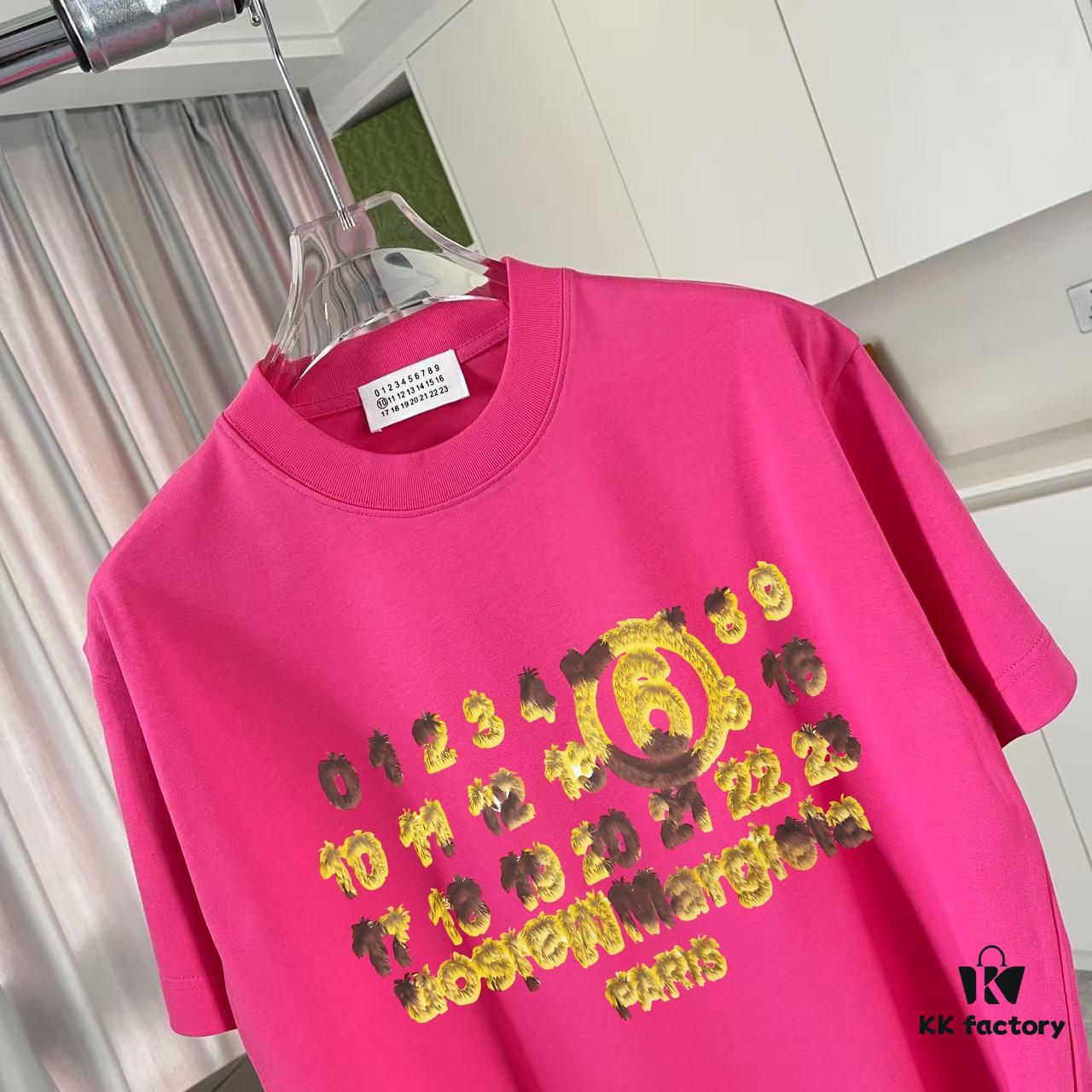 MM6 Maison Margiela 2025 Summer New Arrival Personalized Logo Print Custom Fabric 300g Short Sleeve T-Shirt Unisex