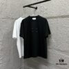 6931a20dccd8ab3d7af961ec MM6 Maison Margiela 2025 Spring/Summer New Arrival Chest Embroidered Four-Stripe Short-Sleeve T-Shirt Custom Double-Gauze Plain-Woven 100% Cotton 300 Fabric Unisex
