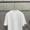 6931a20dccd8ab3d7af961f4 MM6 Maison Margiela 2025 Spring/Summer New Arrival Classic Four-Bar Embroidery Short-Sleeve T-Shirt, Custom Dual-Yarn Plain Weave 300g Pure Cotton Fabric, Unisex Design
