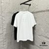 6931a20dccd8ab3d7af961f5 MM6 Maison Margiela 2025 Spring/Summer New Arrival Classic Four-Bar Embroidery Short-Sleeve T-Shirt, Custom Dual-Yarn Plain Weave 300g Pure Cotton Fabric, Unisex Design