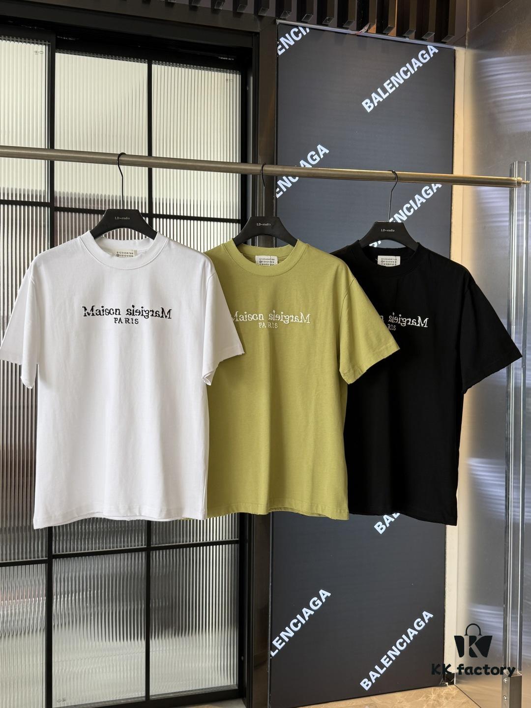 6931a20eccd8ab3d7af961fd Maison Margiela 25SS Spring/Summer New Arrival Embroidered 300g Short Sleeve T-Shirt (Top Tier Version, Distinguished from Standard Stock)