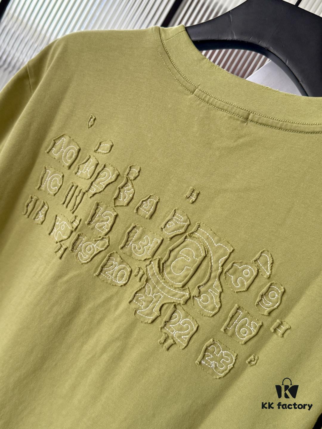 6931a20eccd8ab3d7af96205 Maison Margiela 25SS Spring/Summer New Arrival Embroidered 300g Short Sleeve T-Shirt (Top Tier Version, Distinguished from Standard Stock)