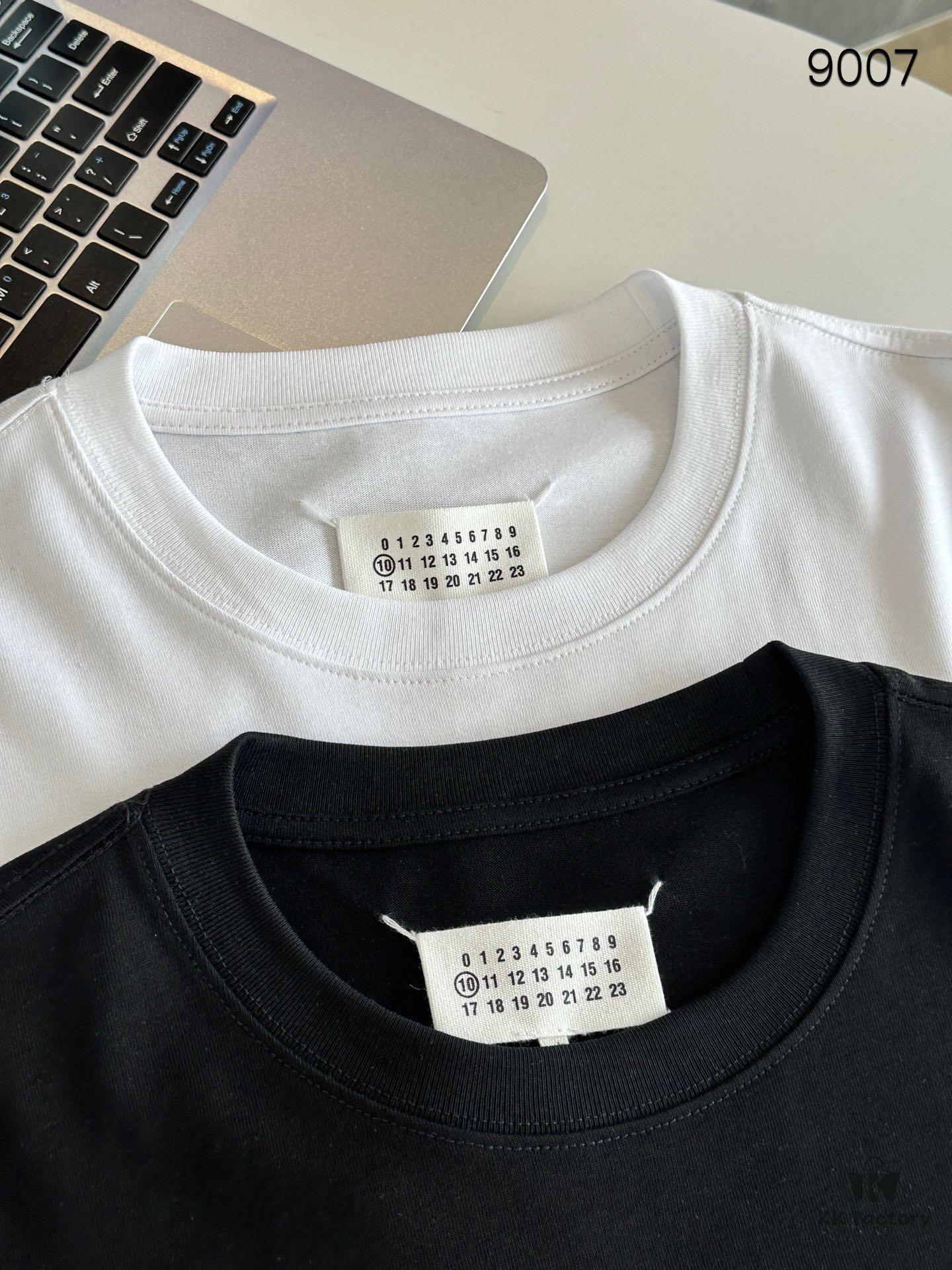 6931a210ccd8ab3d7af96228 Maison Margiela MM6 Summer Round Neck Short Sleeve T-Shirt (Top Grade Version, Distinguished from Standard Stock)