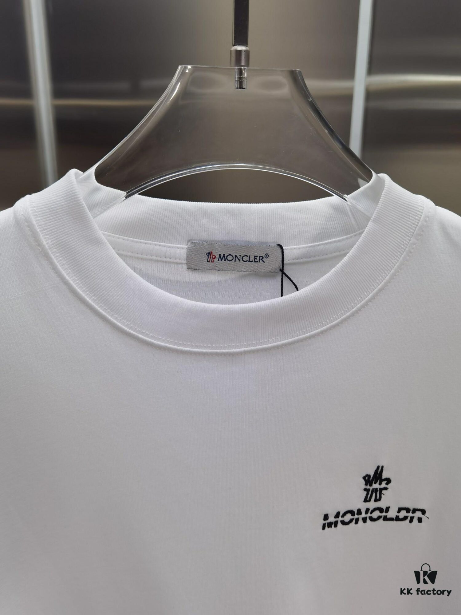 6931a215ccd8ab3d7af96284 Mon*cle MO*CLER Embroidered Premium Version Short Sleeve T-Shirt