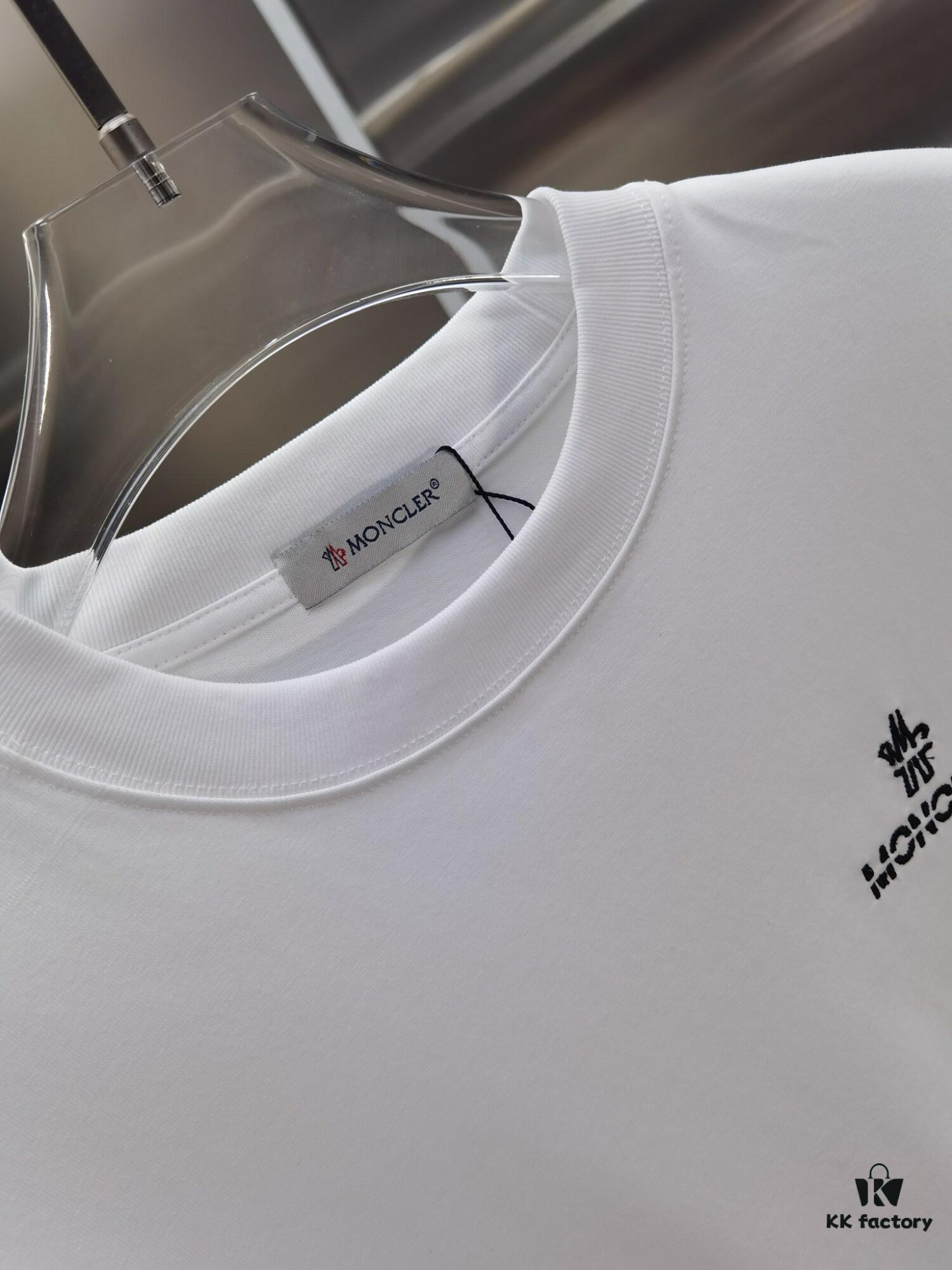 6931a215ccd8ab3d7af96285 Mon*cle MO*CLER Embroidered Premium Version Short Sleeve T-Shirt