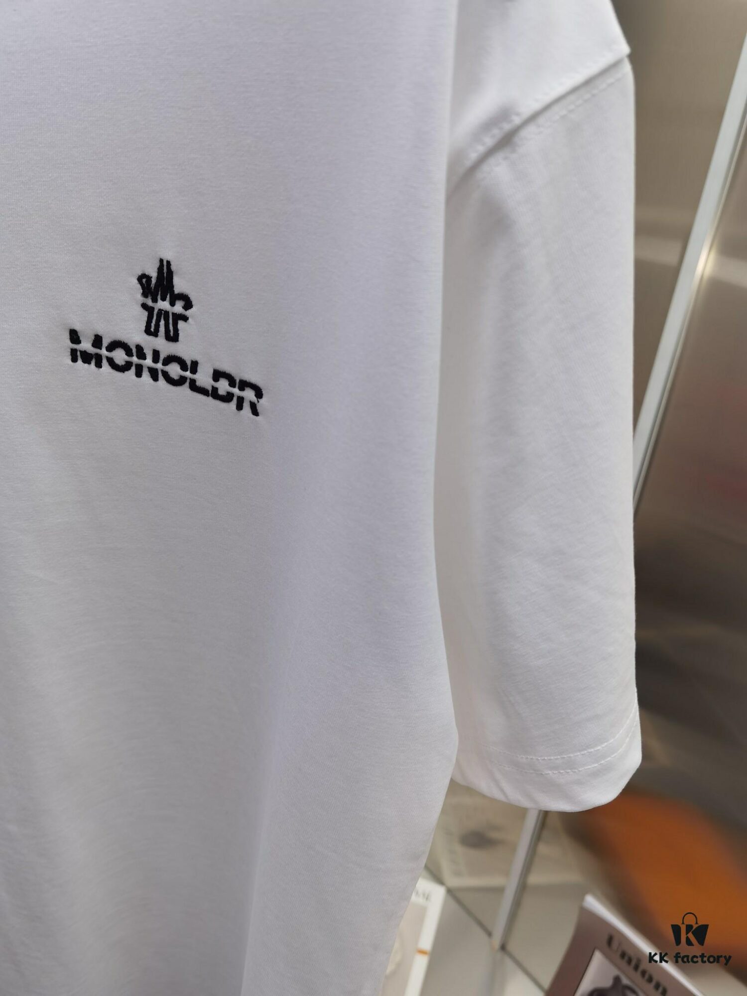6931a215ccd8ab3d7af96287 Mon*cle MO*CLER Embroidered Premium Version Short Sleeve T-Shirt