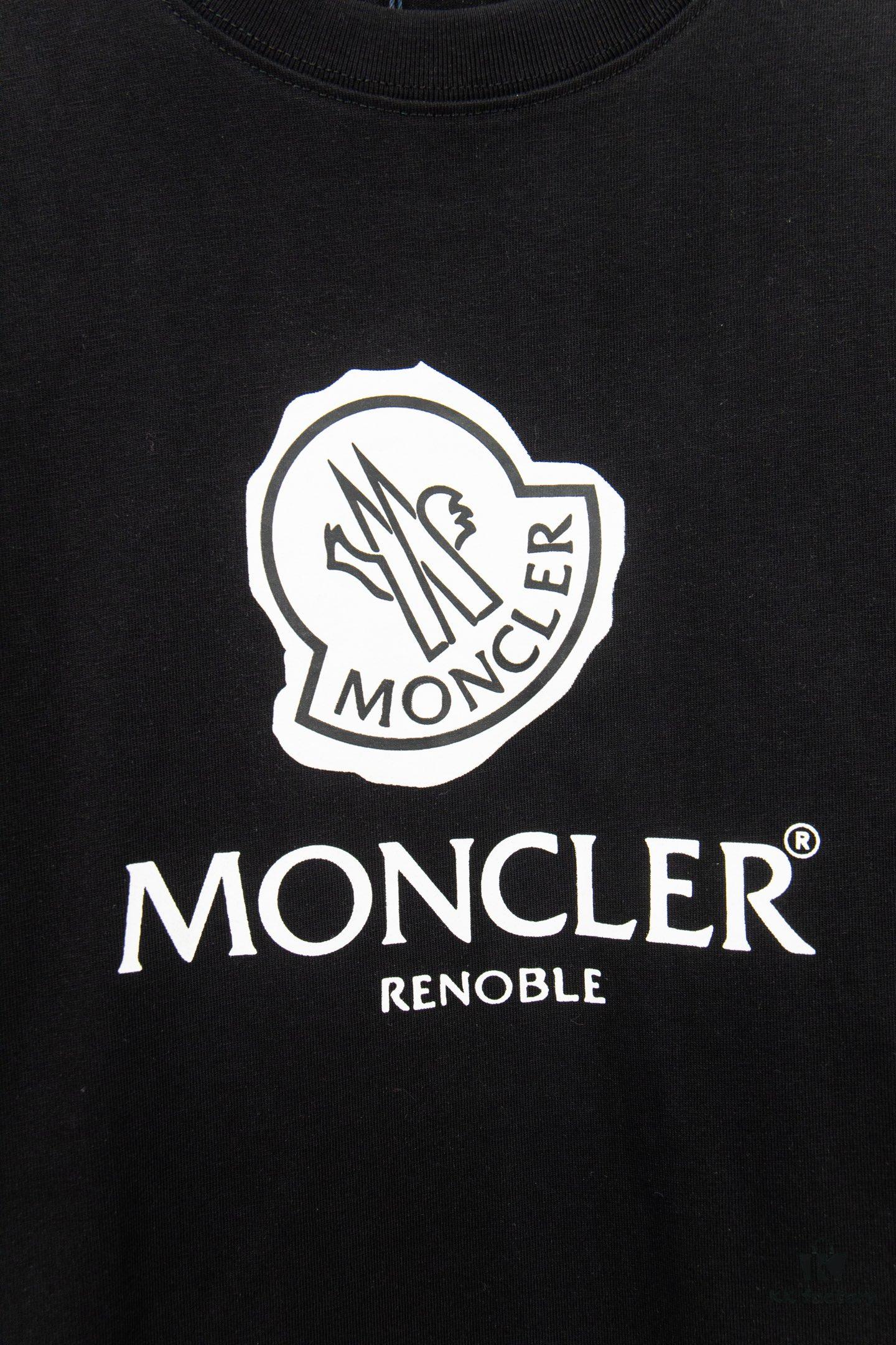 6931a21bccd8ab3d7af96305 Moncler Minimalist Letter Small Logo Print Short Sleeve T-Shirt