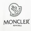 6931a21cccd8ab3d7af96310 Moncler Y126 Minimalist Logo Print Short Sleeve T-Shirt in 270g Double-Brushed Pure Cotton