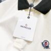 6931a221ccd8ab3d7af96372 MONCLER Turn-down Collar Polo Shirt with Contrast Trim and Branded Logo Patch