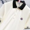 6931a221ccd8ab3d7af96373 MONCLER Turn-down Collar Polo Shirt with Contrast Trim and Branded Logo Patch