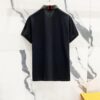 6931a221ccd8ab3d7af96379 MONCLER Turn-down Polo Shirt with Contrast Collar and Brand Logo Badge