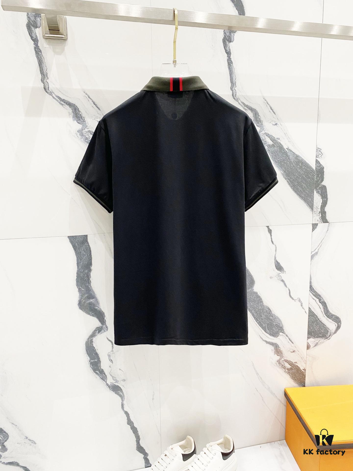6931a221ccd8ab3d7af96379 MONCLER Turn-down Polo Shirt with Contrast Collar and Brand Logo Badge