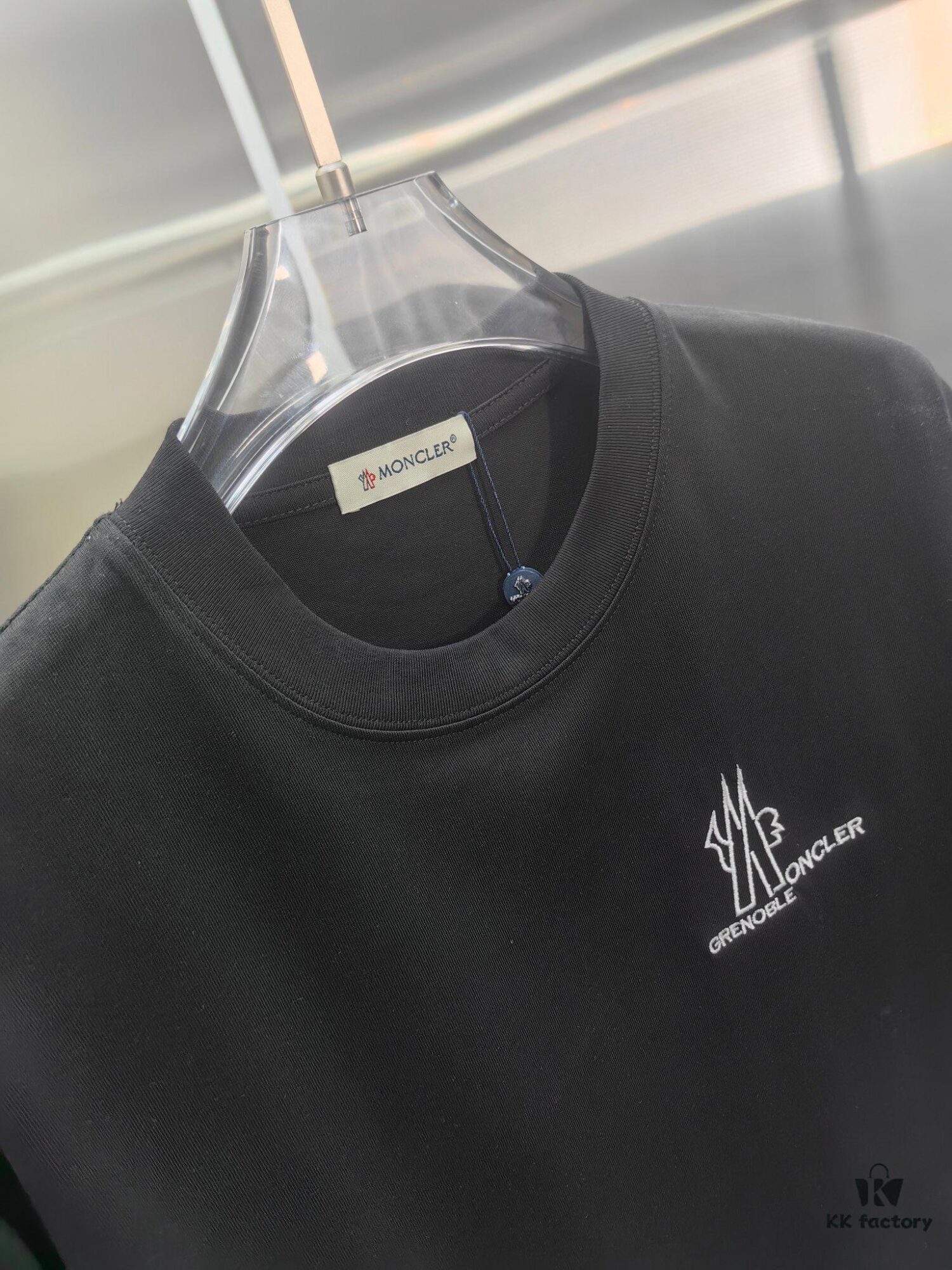 6931a22accd8ab3d7af96422 Mon*cle MO*CLER Embroidered Premium Version Short Sleeve T-Shirt