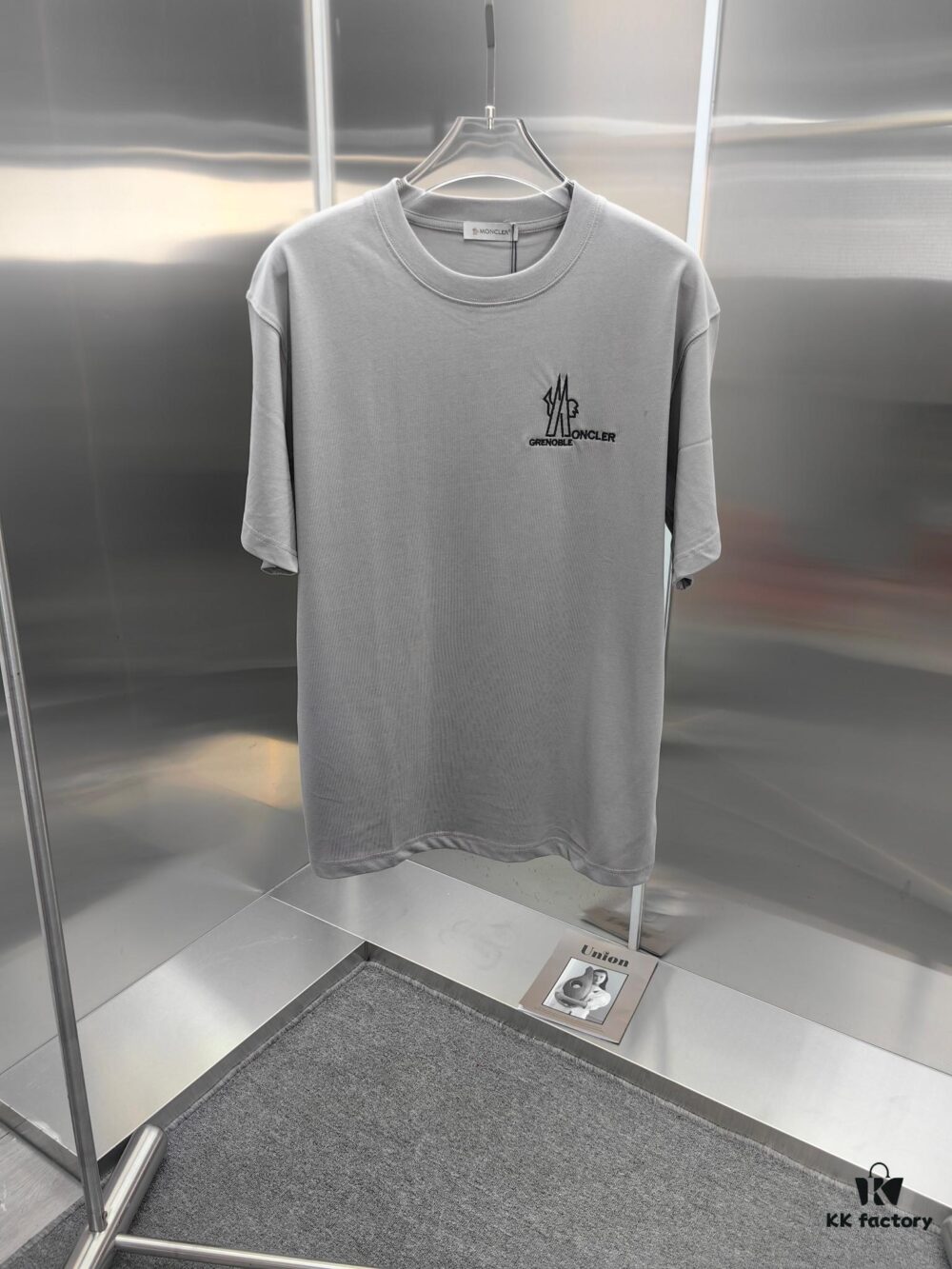 6931a22accd8ab3d7af96425 Moncler Embroidered Short Sleeve T-Shirt (Top Quality Version, Different from Standard Stock) Unisex 100% Cotton Heavyweight 300g Double Yarn Tee with 320g Sorona Rib