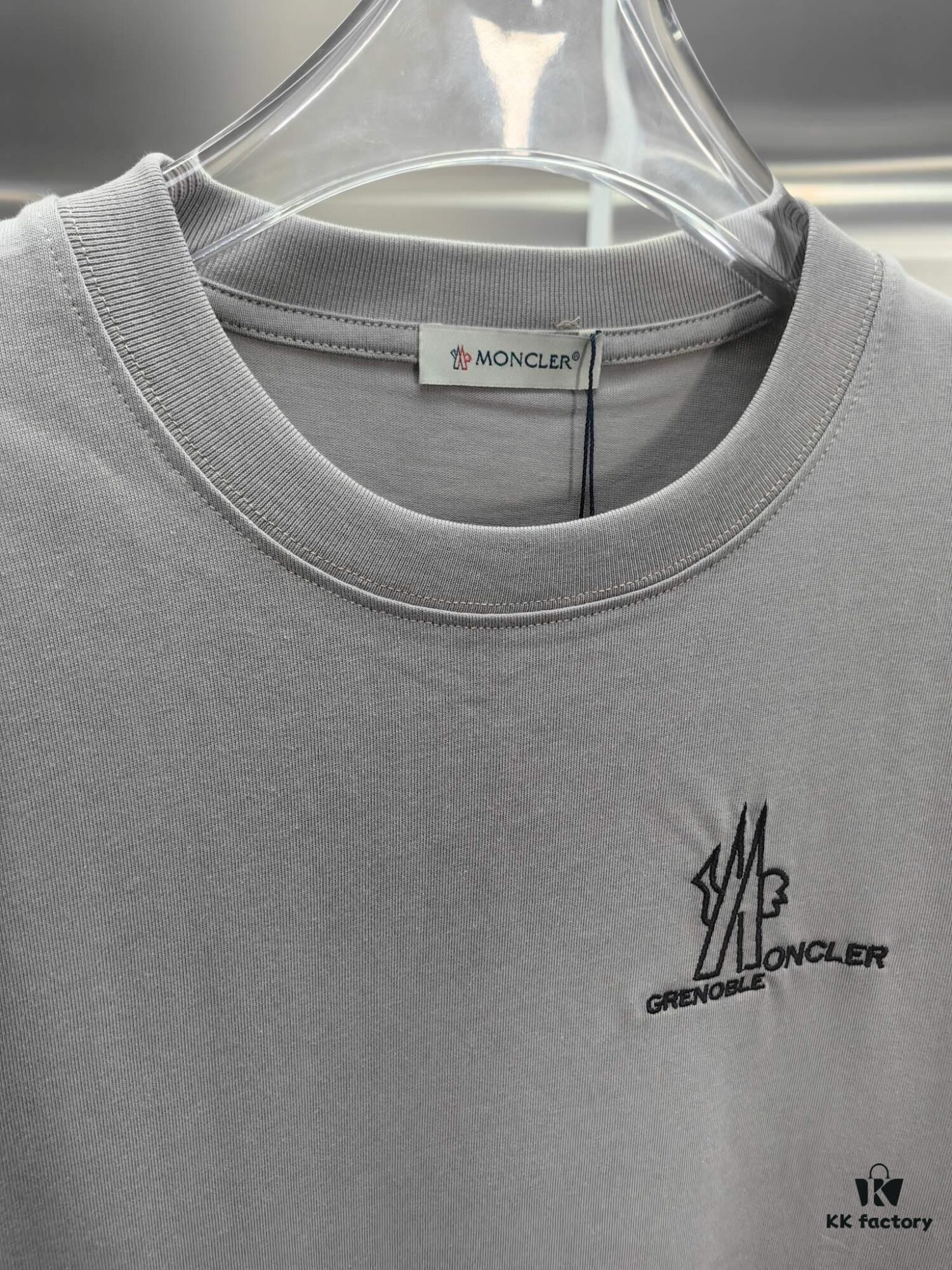 6931a22accd8ab3d7af96427 Moncler Embroidered Short Sleeve T-Shirt (Top Quality Version, Different from Standard Stock) Unisex 100% Cotton Heavyweight 300g Double Yarn Tee with 320g Sorona Rib