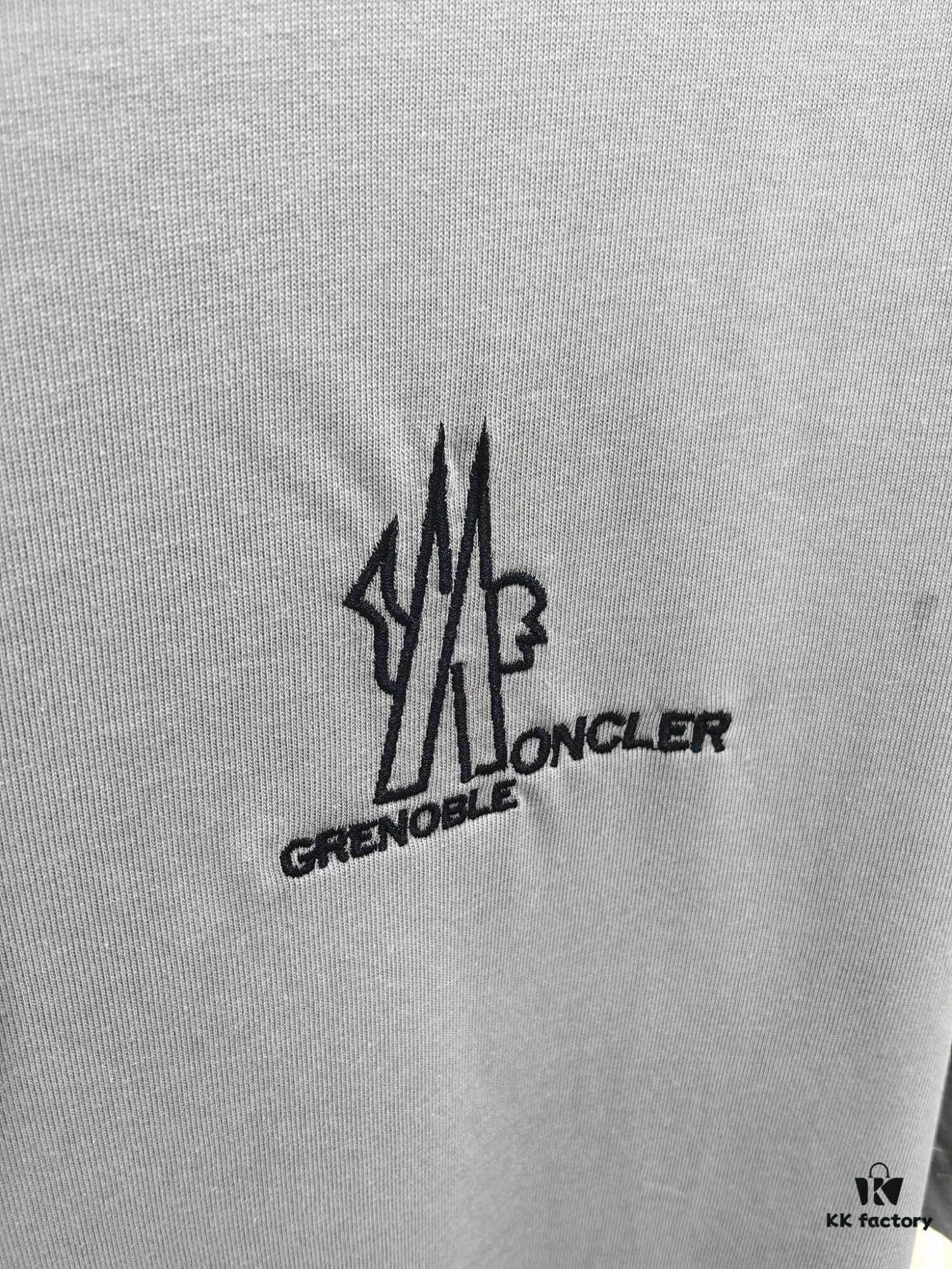 6931a22accd8ab3d7af96429 Moncler Embroidered Short Sleeve T-Shirt (Top Quality Version, Different from Standard Stock) Unisex 100% Cotton Heavyweight 300g Double Yarn Tee with 320g Sorona Rib