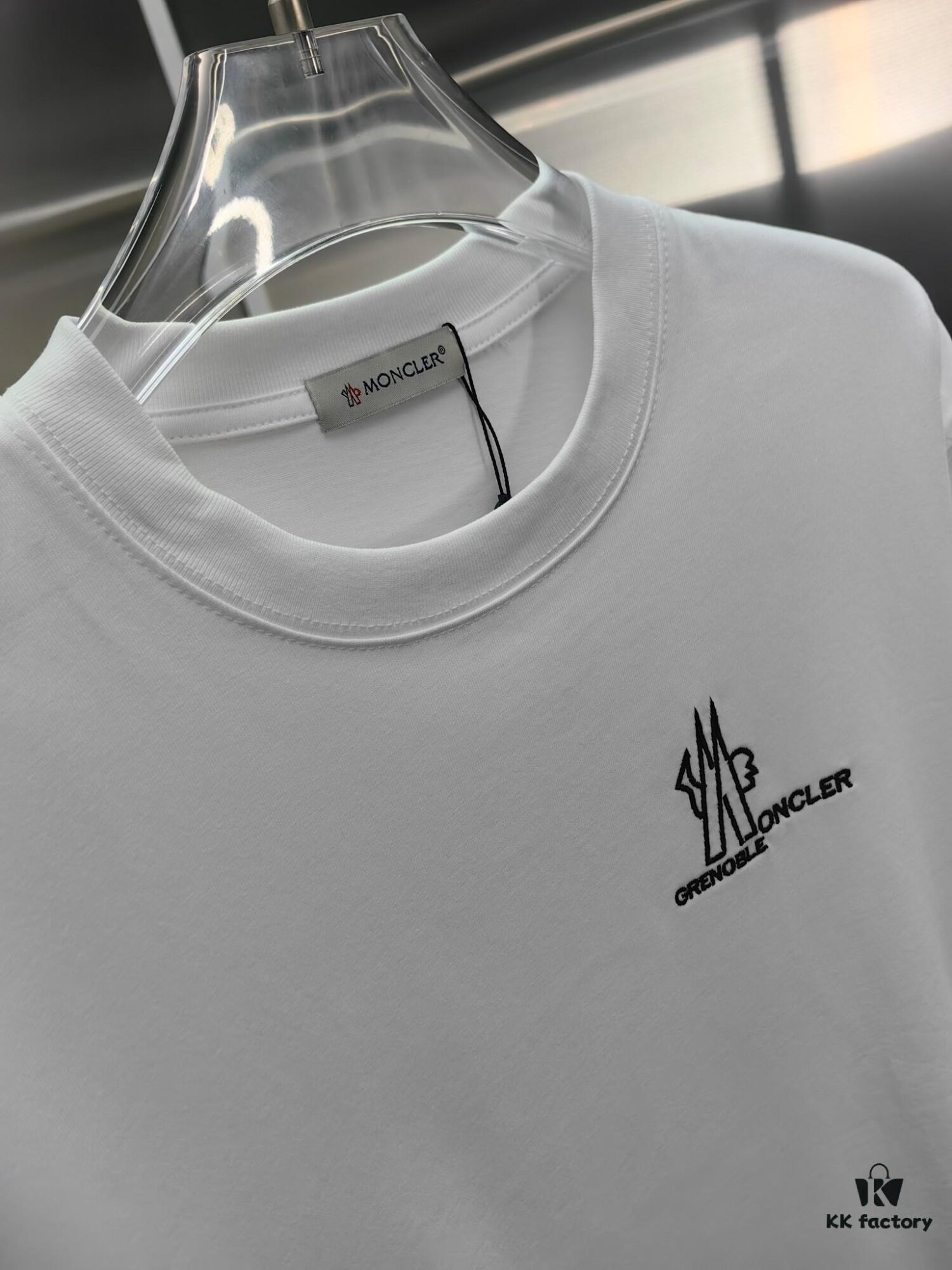 6931a22bccd8ab3d7af96434 Mon*cle MO*CLER Embroidered Premium Version Short Sleeve T-Shirt