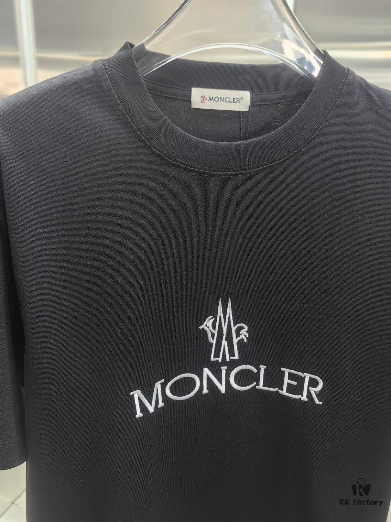 6931a22bccd8ab3d7af96439 Mon*cle MO*CLER Embroidered Premium Version Short Sleeve T-Shirt