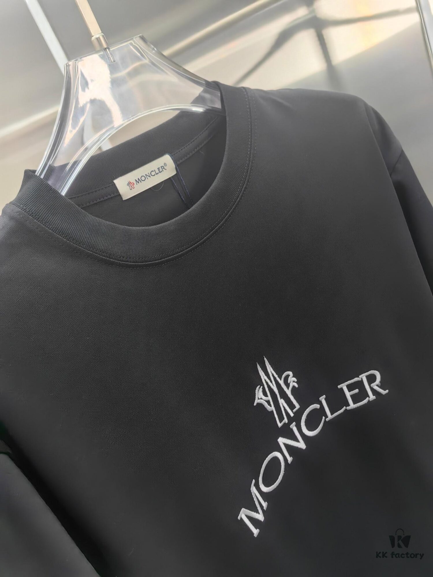 6931a22bccd8ab3d7af9643a Mon*cle MO*CLER Embroidered Premium Version Short Sleeve T-Shirt