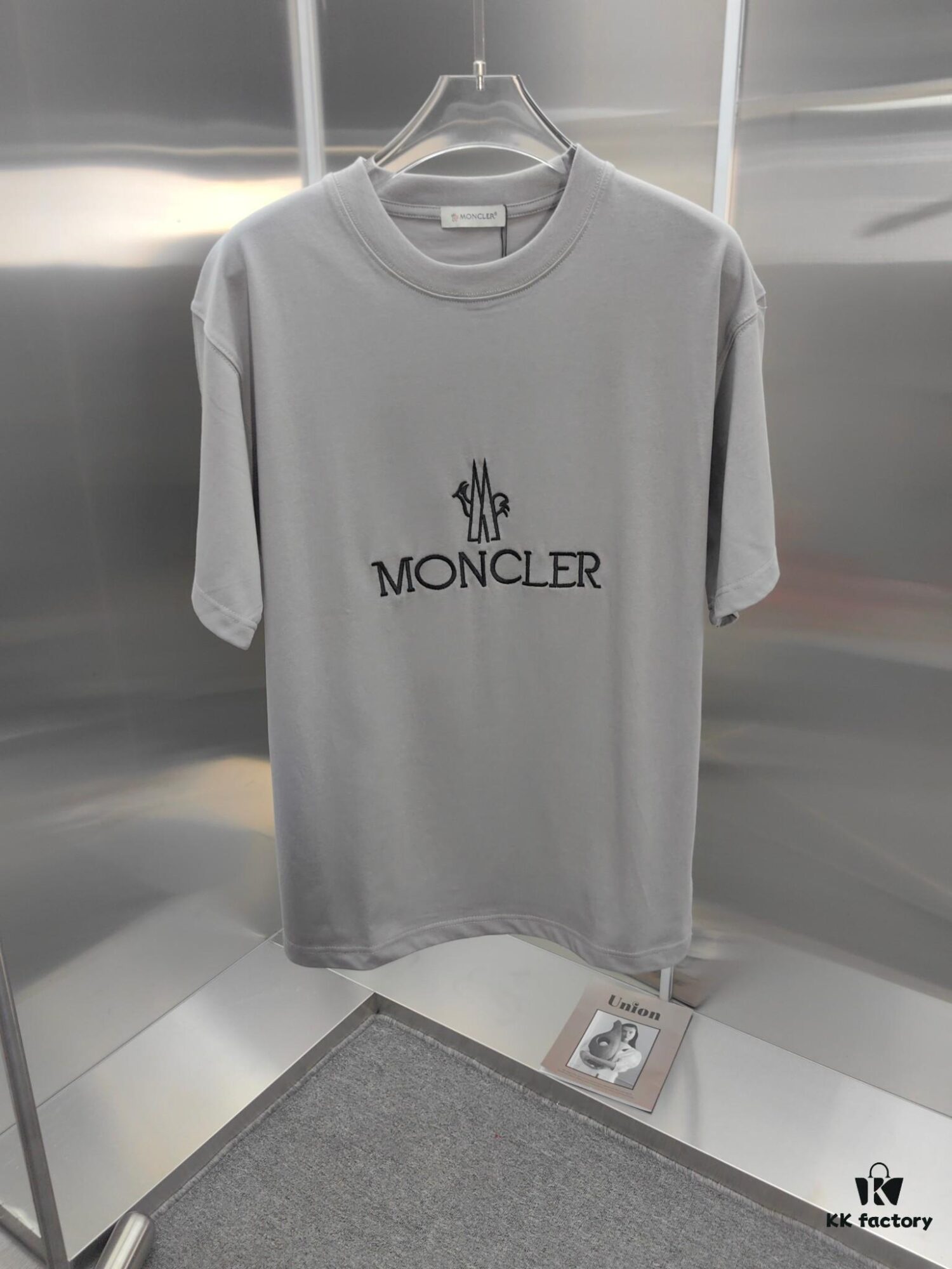 6931a22cccd8ab3d7af96442 Mon*cle MO*CLER Embroidered Premium Version Short Sleeve T-Shirt