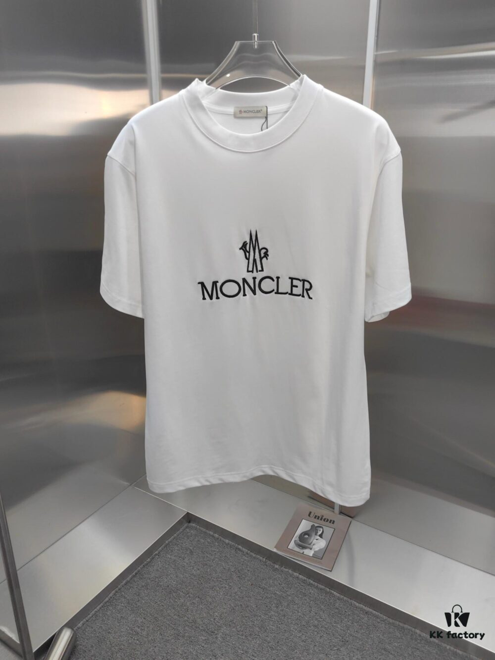 6931a22cccd8ab3d7af96448 Mon*cle MO*CLER Embroidered Premium Version Short Sleeve T-Shirt