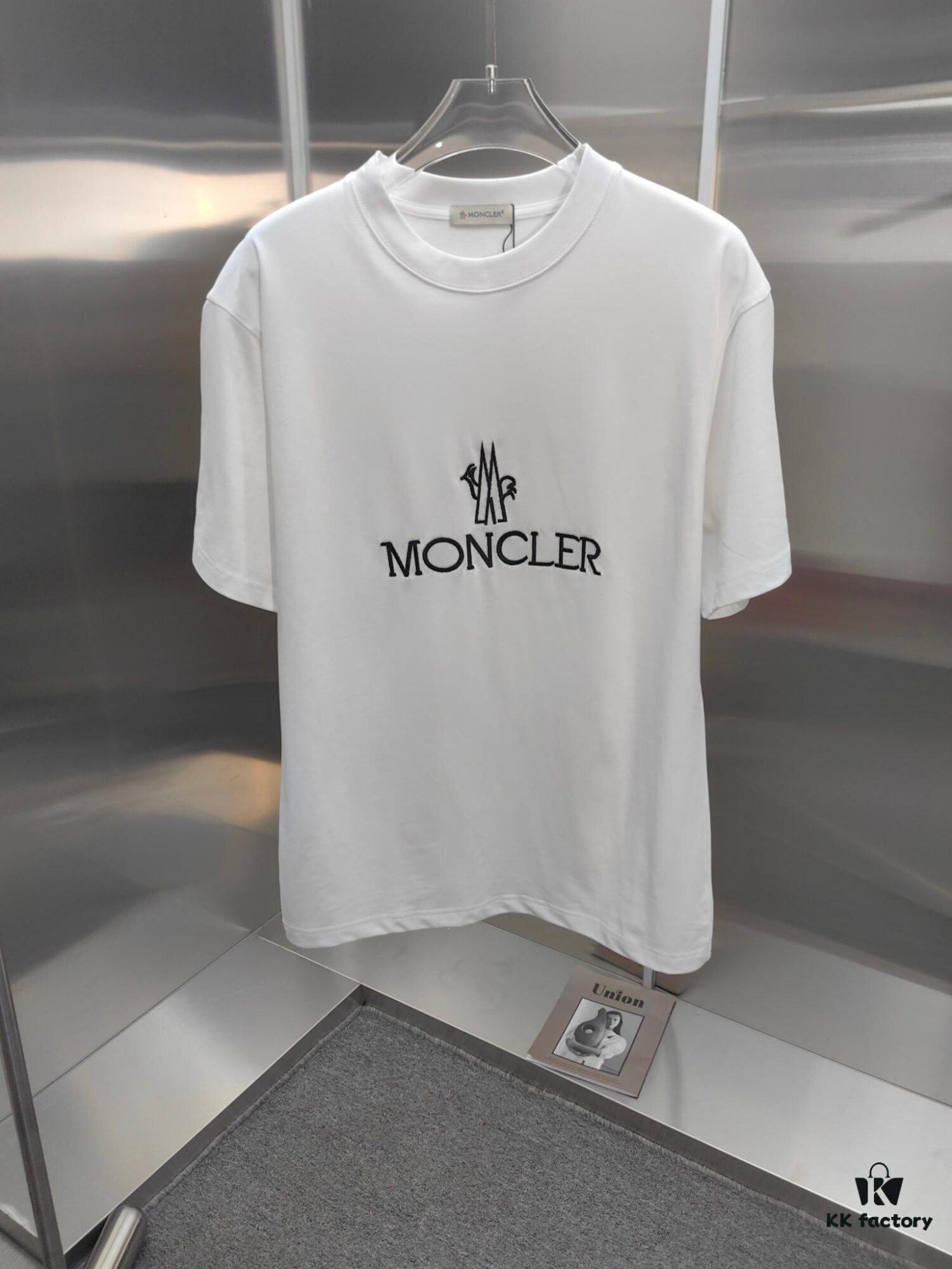 6931a22cccd8ab3d7af96448 Mon*cle MO*CLER Embroidered Premium Version Short Sleeve T-Shirt