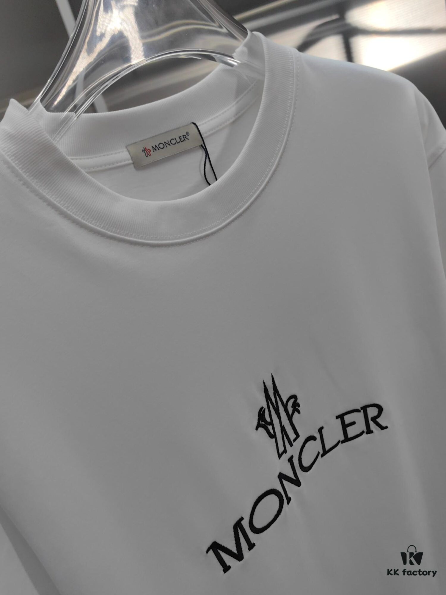 6931a22cccd8ab3d7af9644b Mon*cle MO*CLER Embroidered Premium Version Short Sleeve T-Shirt