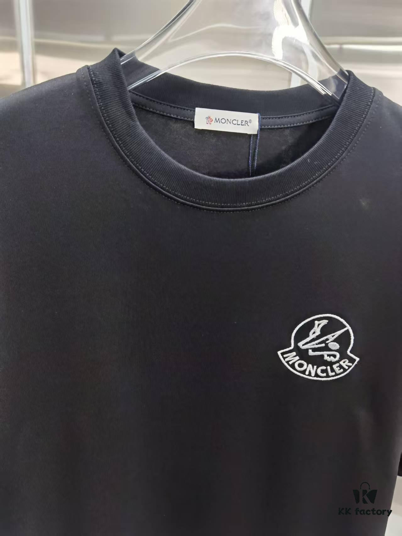 6931a22dccd8ab3d7af9645b Mon*cle MO*CLER Embroidered Premium Version Short Sleeve T-Shirt
