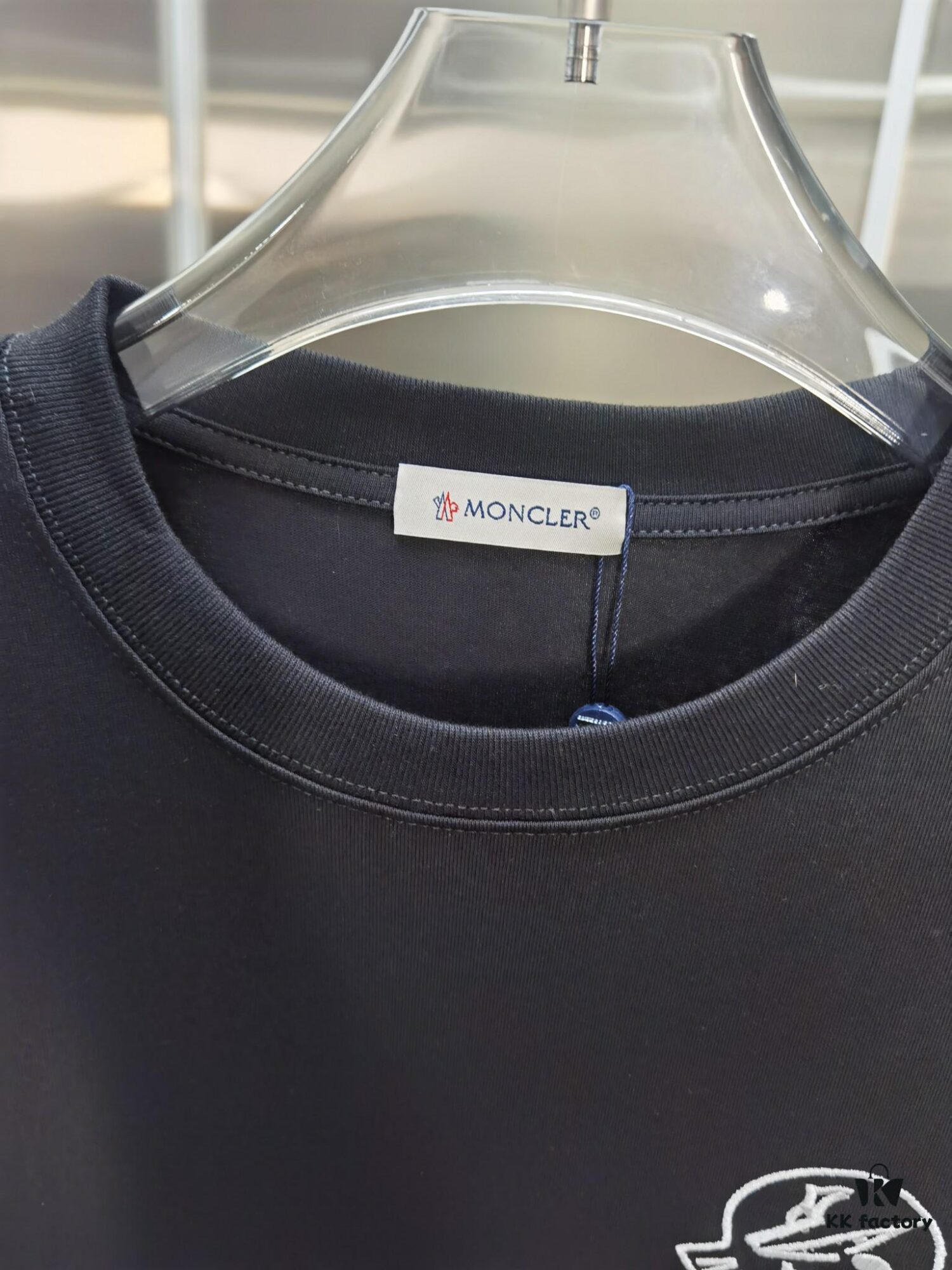 6931a22dccd8ab3d7af9645c Mon*cle MO*CLER Embroidered Premium Version Short Sleeve T-Shirt