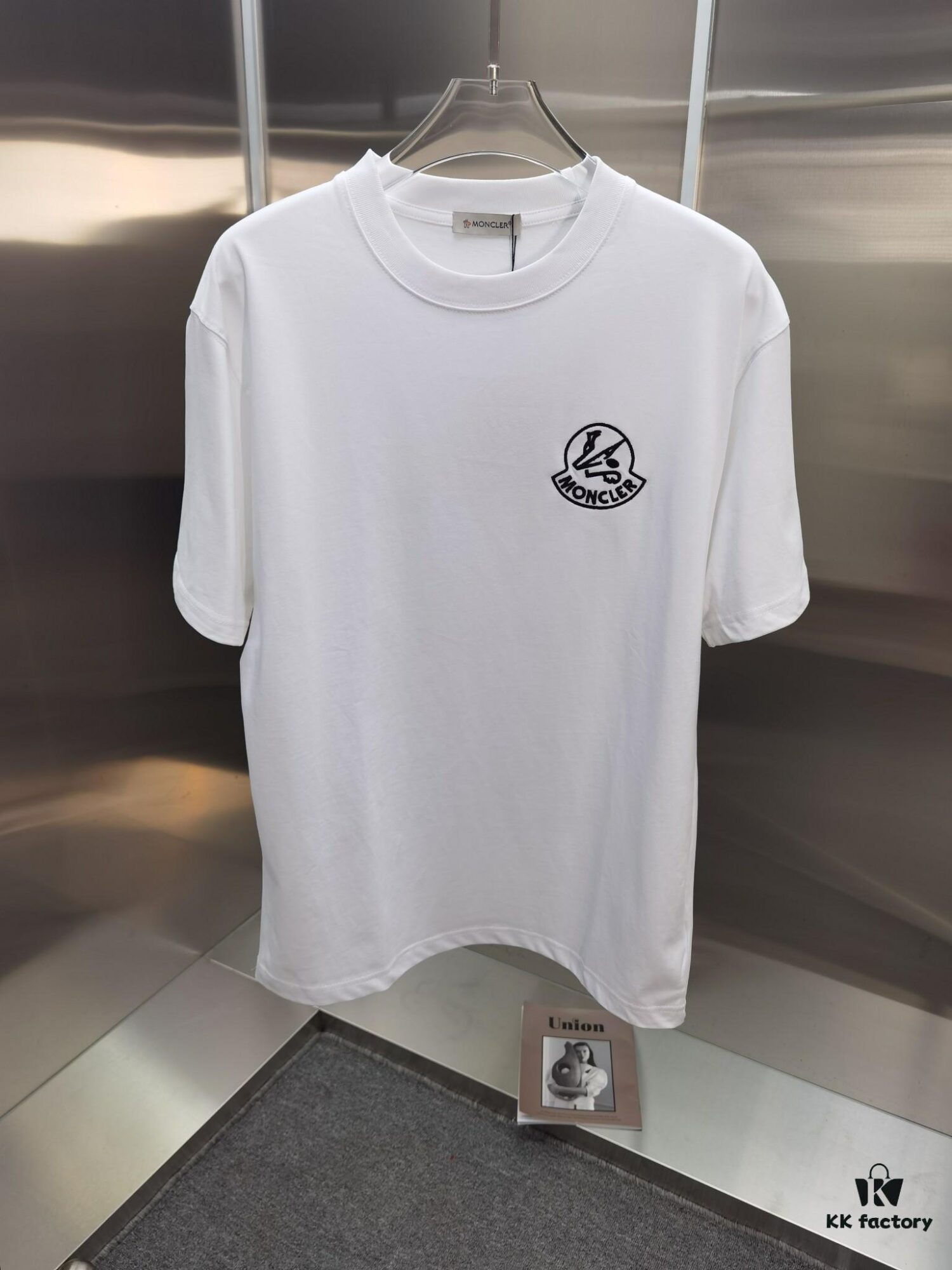 6931a22dccd8ab3d7af9645f Mon*cle MO*CLER (Embroidered Top-tier Version, Distinguished from Standard Stock) Short Sleeve T-Shirt