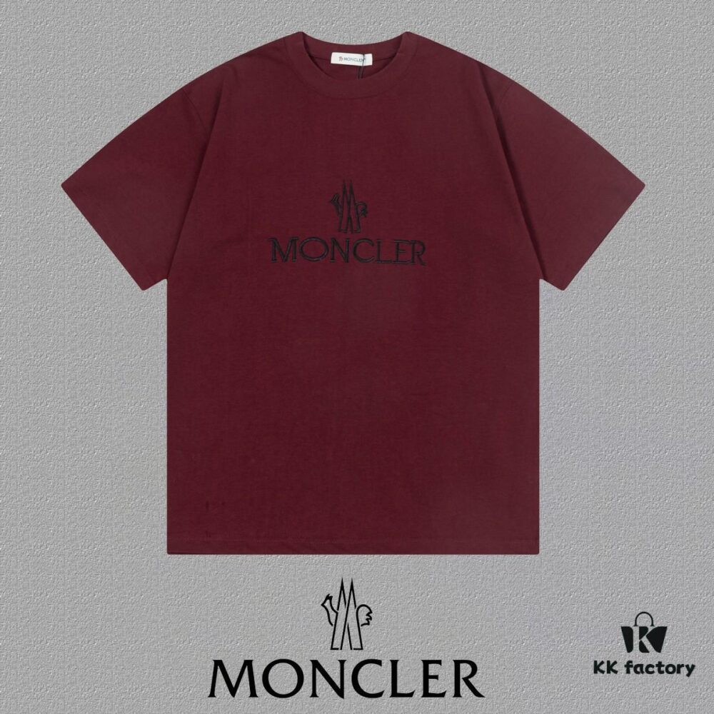6931a23accd8ab3d7af964ab Moncler Embroidered Short Sleeve T-Shirt (Top Quality Version, Different from Standard Stock)