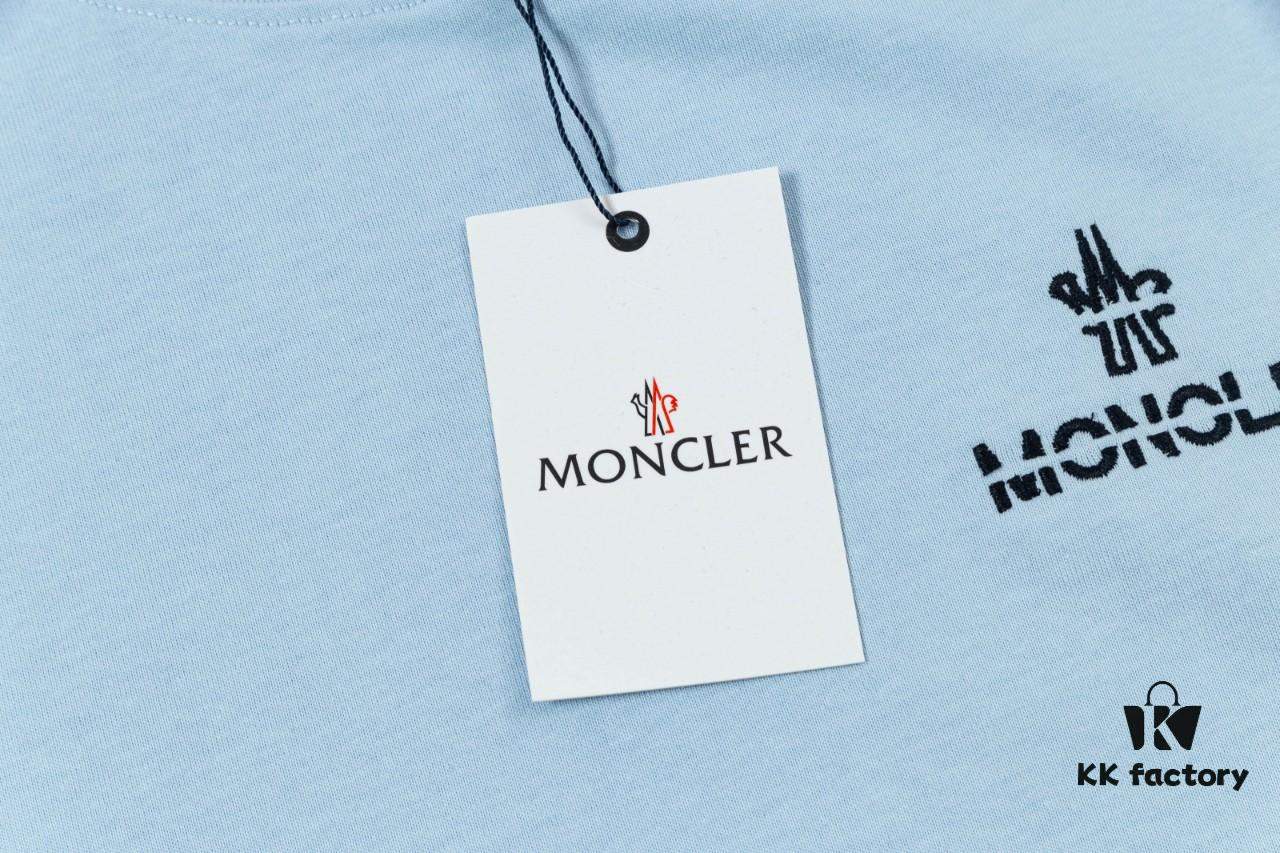 Mon*cle MO*cler Short Sleeve T-Shirt (Embroidered Premium Version, Different from Standard Stock)