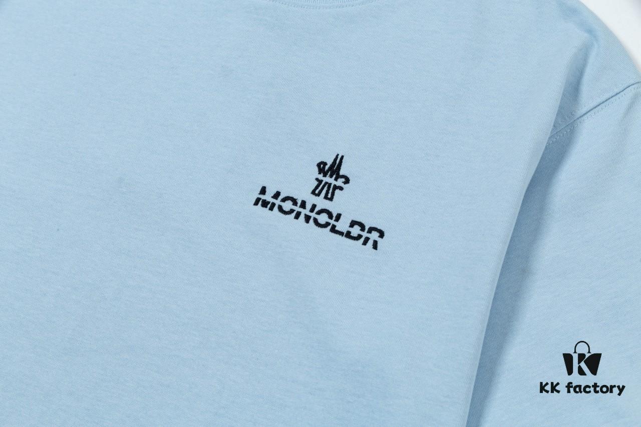 Mon*cle MO*cler Short Sleeve T-Shirt (Embroidered Premium Version, Different from Standard Stock)