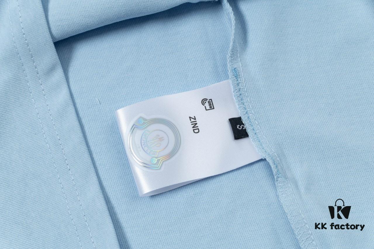 Mon*cle MO*cler Short Sleeve T-Shirt (Embroidered Premium Version, Different from Standard Stock)