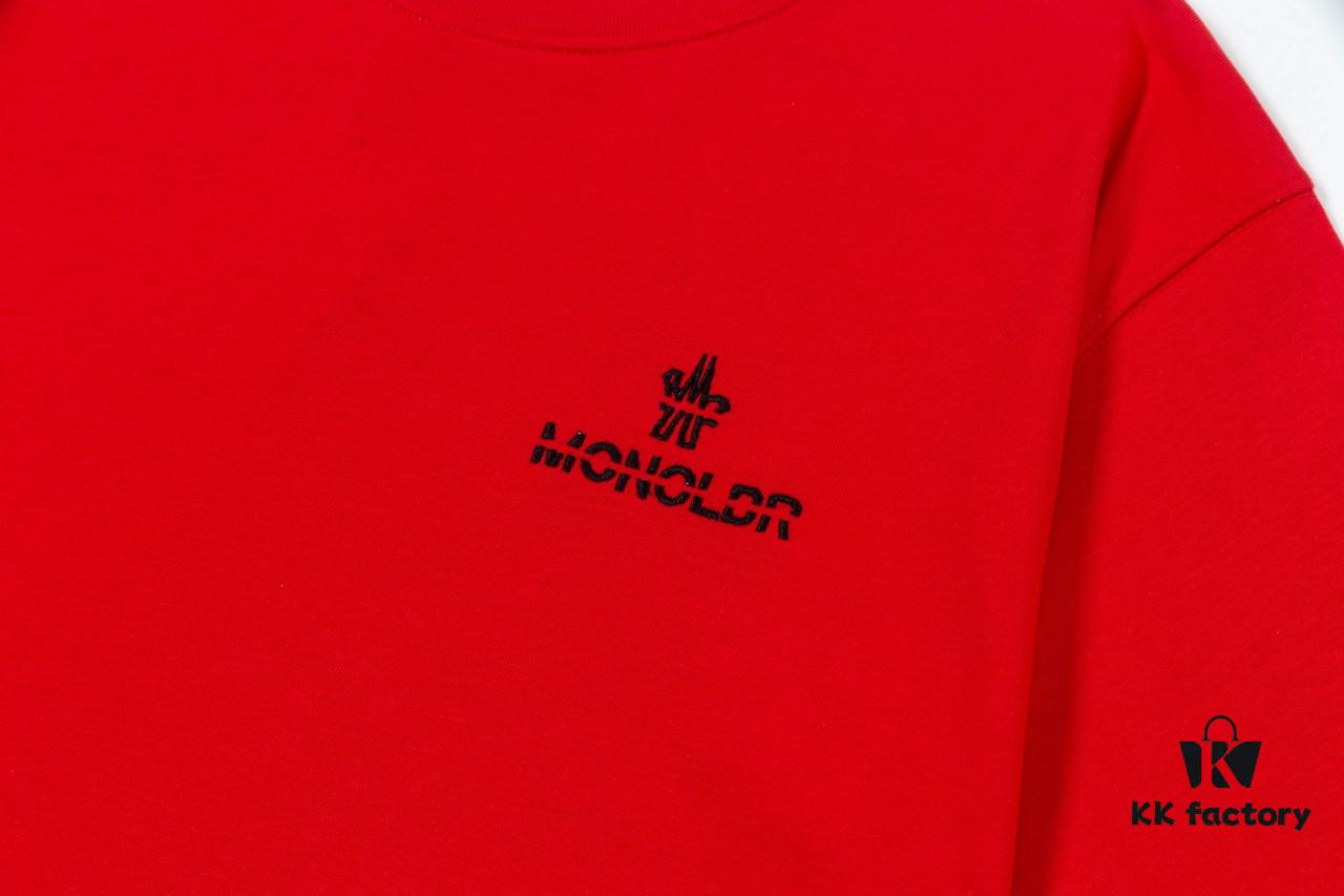 Mon*cle MO*CLER Embroidered Premium Version Short Sleeve T-Shirt