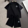 6931a23fccd8ab3d7af9650a Moncler High-End Custom 2025 Spring/Summer New Casual Washed Set with Elastic Band, Wax-Dyed Textured Breathable Fabric