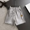 6931a240ccd8ab3d7af9651e High-End Moncler 2025 Spring/Summer New Elastic Waist Casual Plain Loose Shorts