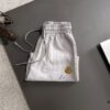 6931a240ccd8ab3d7af9651f High-End Moncler 2025 Spring/Summer New Elastic Waist Casual Plain Loose Shorts