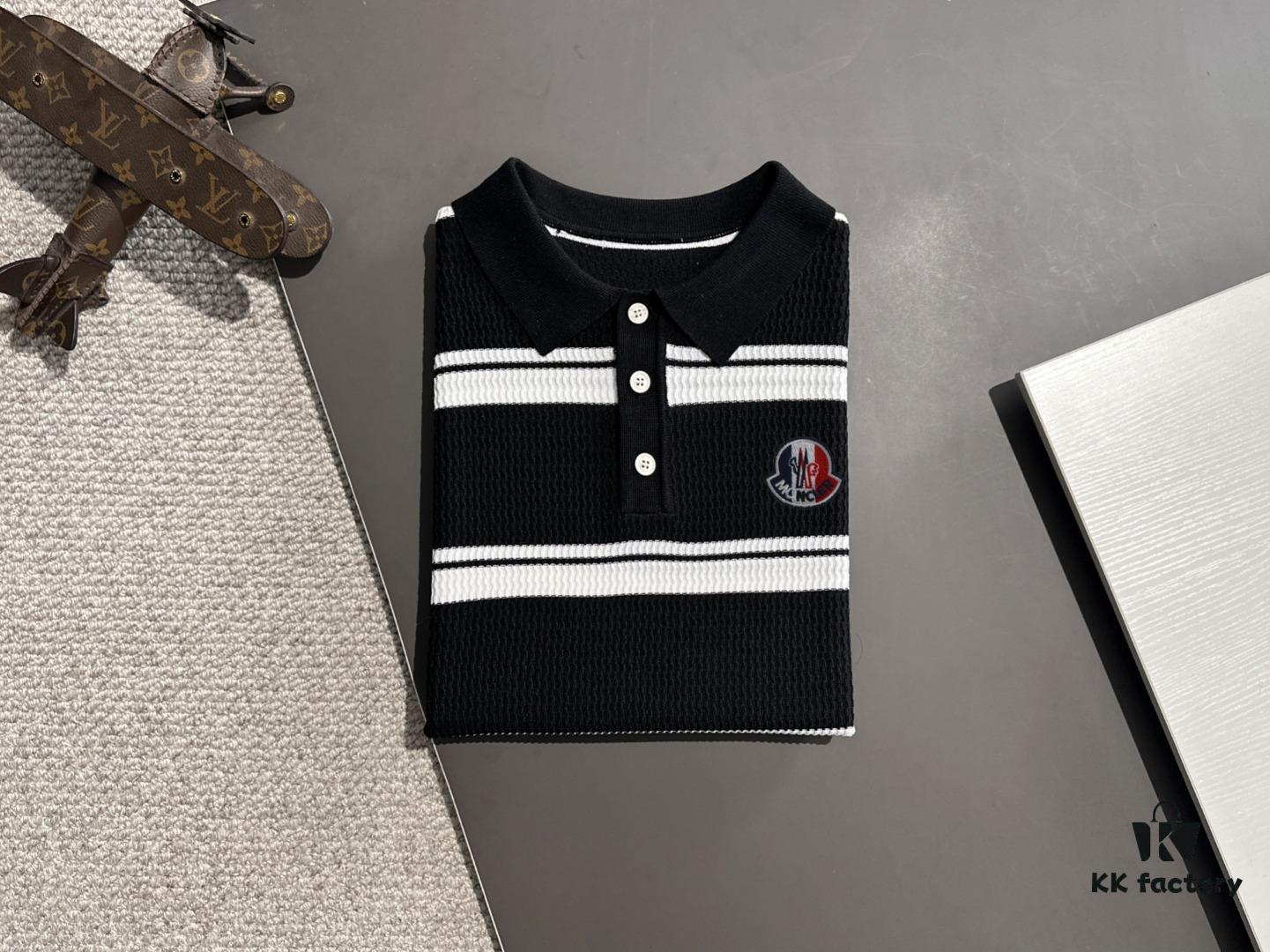 6931a242ccd8ab3d7af96543 High-Quality Moncler 2025 Spring and Summer New Men's Turn-down Short-Sleeve T-Shirt