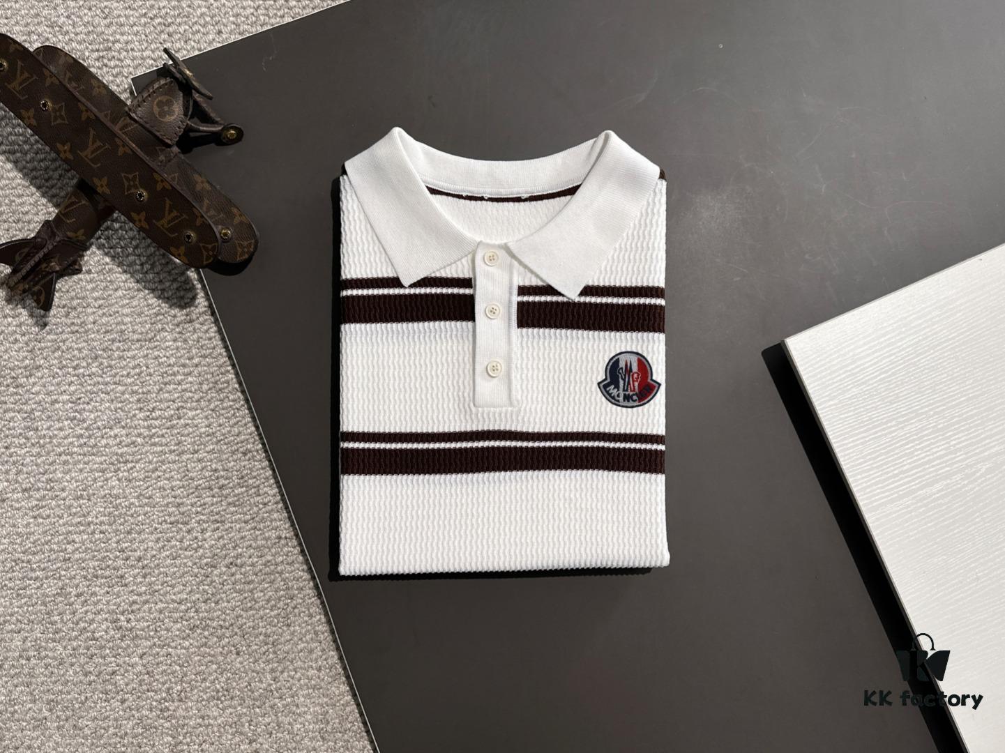 6931a242ccd8ab3d7af9654c High-Quality Moncler 2025 Spring and Summer New Men's Turn-down Collar Short-Sleeve T-Shirt