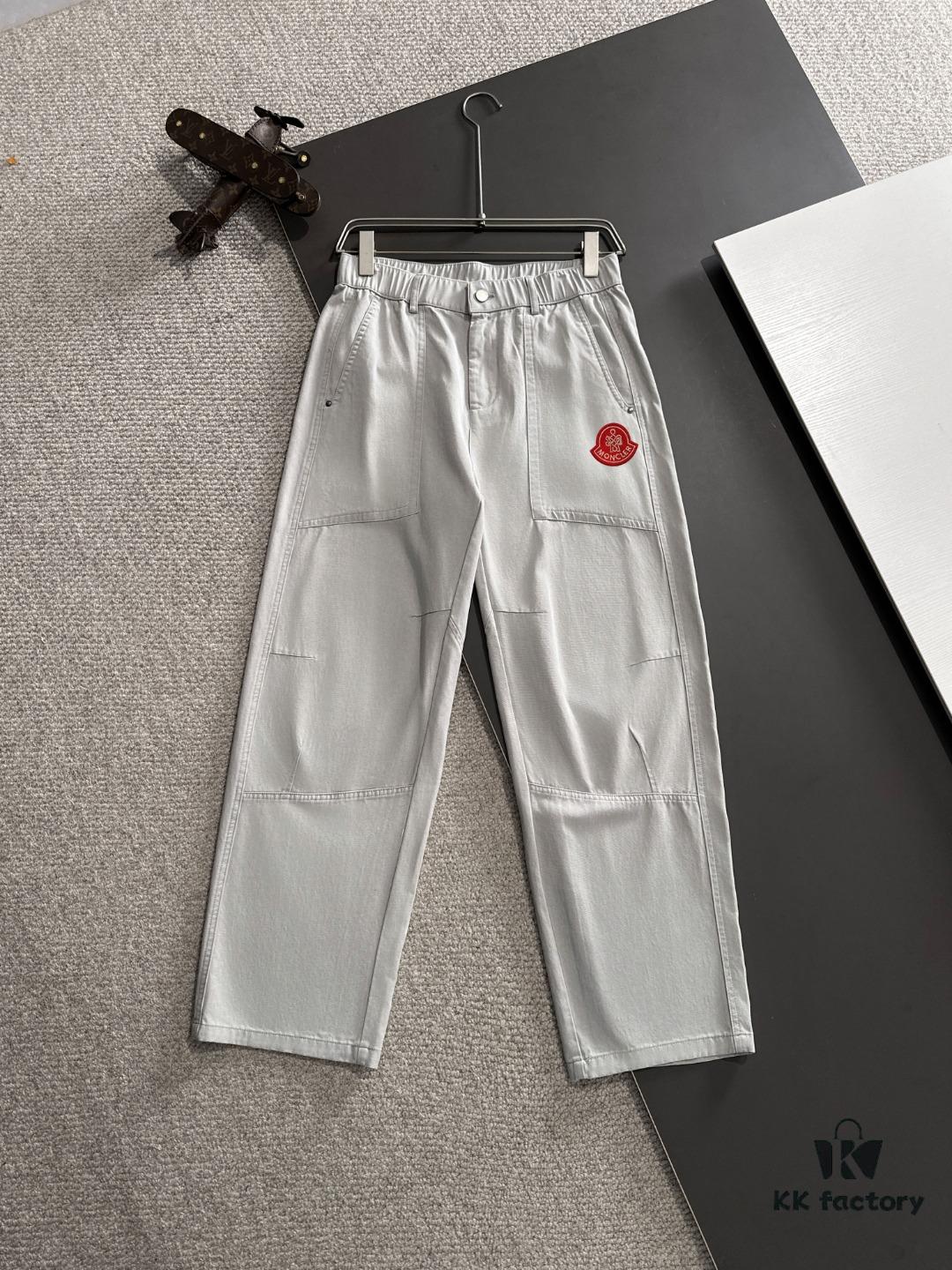 6931a243ccd8ab3d7af96557 Moncler 2025 Spring and Summer New Arrival Elastic Waist Casual Pants, Thin Style Custom Counter Fabric, Highly Breathable and Comfortable, Exquisite Details, Brand Design Concept Reflecting High Quality, Soft and Smooth Hand Feel, Presenting a Leisure Cut with Excellent Fit
