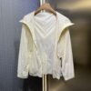6931a24bccd8ab3d7af965fc New Arrival Original Order High-End Quality Moncle* 2024 Spring/Summer Latest Collection! Rainbow Rainbow Original Custom Windproof Fabric with Structured Texture, Adorable Youthful Sporty Girl Style! Back Bow with Split Design. Loose Fit, Extremely Comfortable and Breathable to Wear, a Must-Have Item for Elegant Ladies