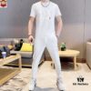 6931a24eccd8ab3d7af96631 MONCLER Men's High-Quality Double-Mercerized Cotton Summer Suit Set, Imported Premium Fabric, Fashionable and Versatile Design