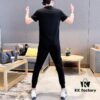 6931a24eccd8ab3d7af96632 MONCLER Men's High-Quality Double-Mercerized Cotton Summer Suit Set, Imported Premium Fabric, Fashionable and Versatile Design