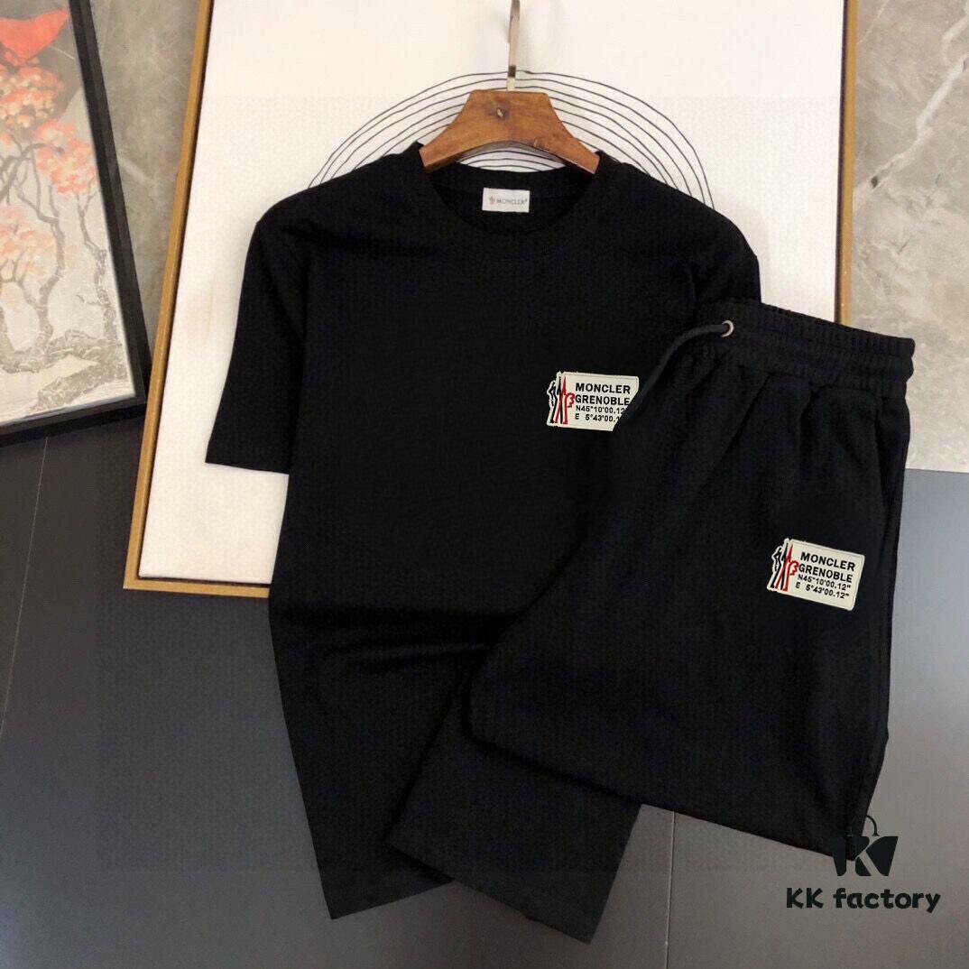 6931a250ccd8ab3d7af9665e MONCLER Men's 2025 New Short Sleeve T-Shirt and Shorts Set, High-End Version with Soft and Smooth Fabric, Comfortable Wear, Three-Dimensional Tailoring, Size M-5XL (Please Provide Height and Weight When Ordering)