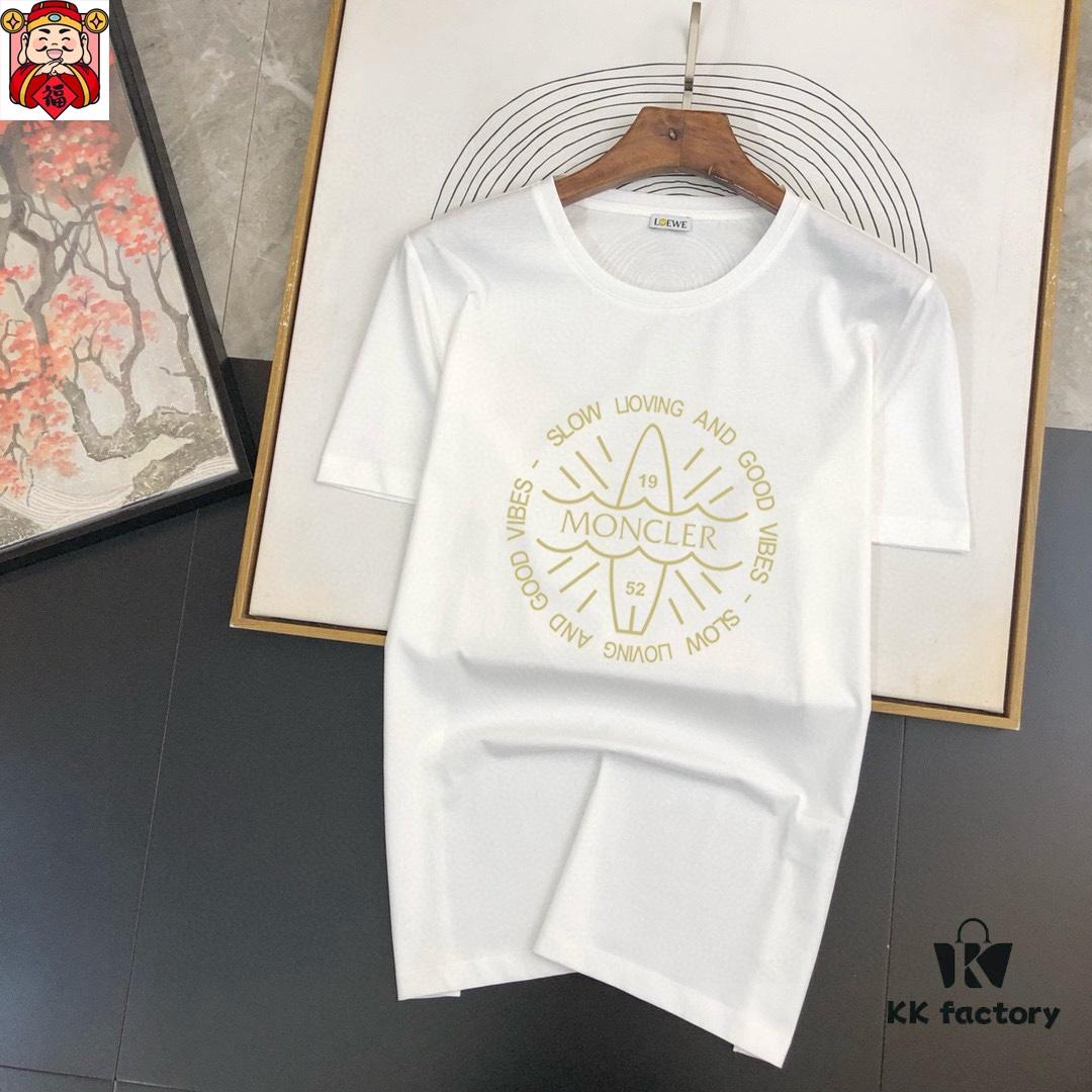 6931a250ccd8ab3d7af96669 MONCLER Men's Casual Short-Sleeve T-Shirt, 2025 Spring/Summer New Arrival, Premium Logo Design, Imported Silk-Cotton Fabric, Stylish and Versatile