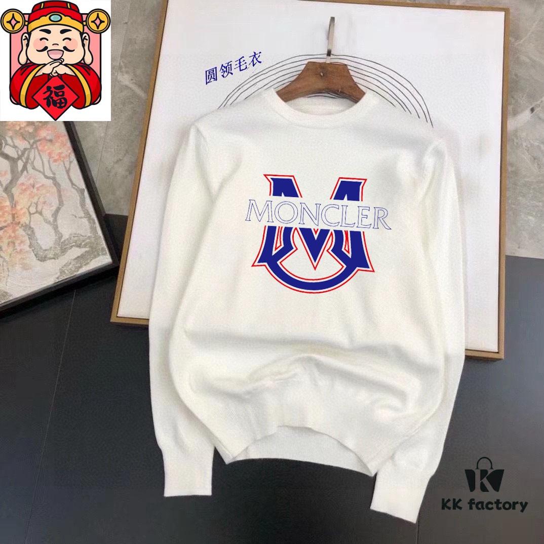 6931a256ccd8ab3d7af966dd MONCLER Autumn-Winter Classic Crew Neck Wool Sweater, 2025 New Arrival, Slim-Fit Premium Blend Knitwear