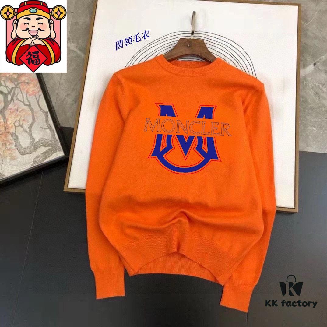6931a256ccd8ab3d7af966e0 MONCLER Autumn-Winter Classic Crew Neck Wool Sweater, 2025 New Arrival, Slim-Fit Premium Blend Knitwear